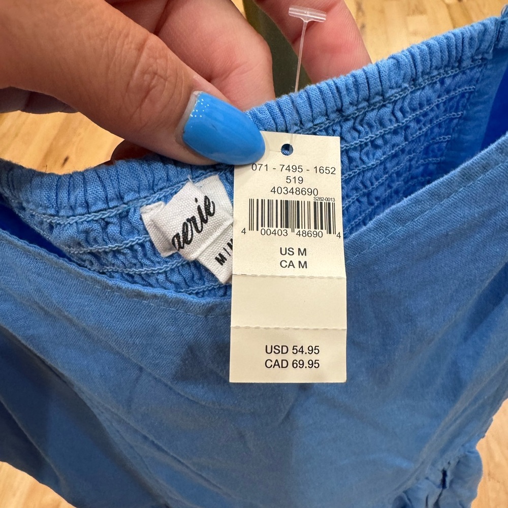 AERIE - NWT - Light Blue Casual Dress - Medium - T5 - Picture 4 of 10